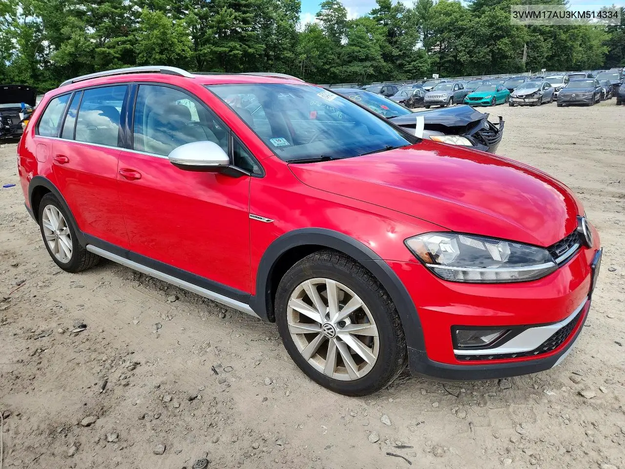 2019 Volkswagen Golf Alltrack S VIN: 3VWM17AU3KM514334 Lot: 60434206