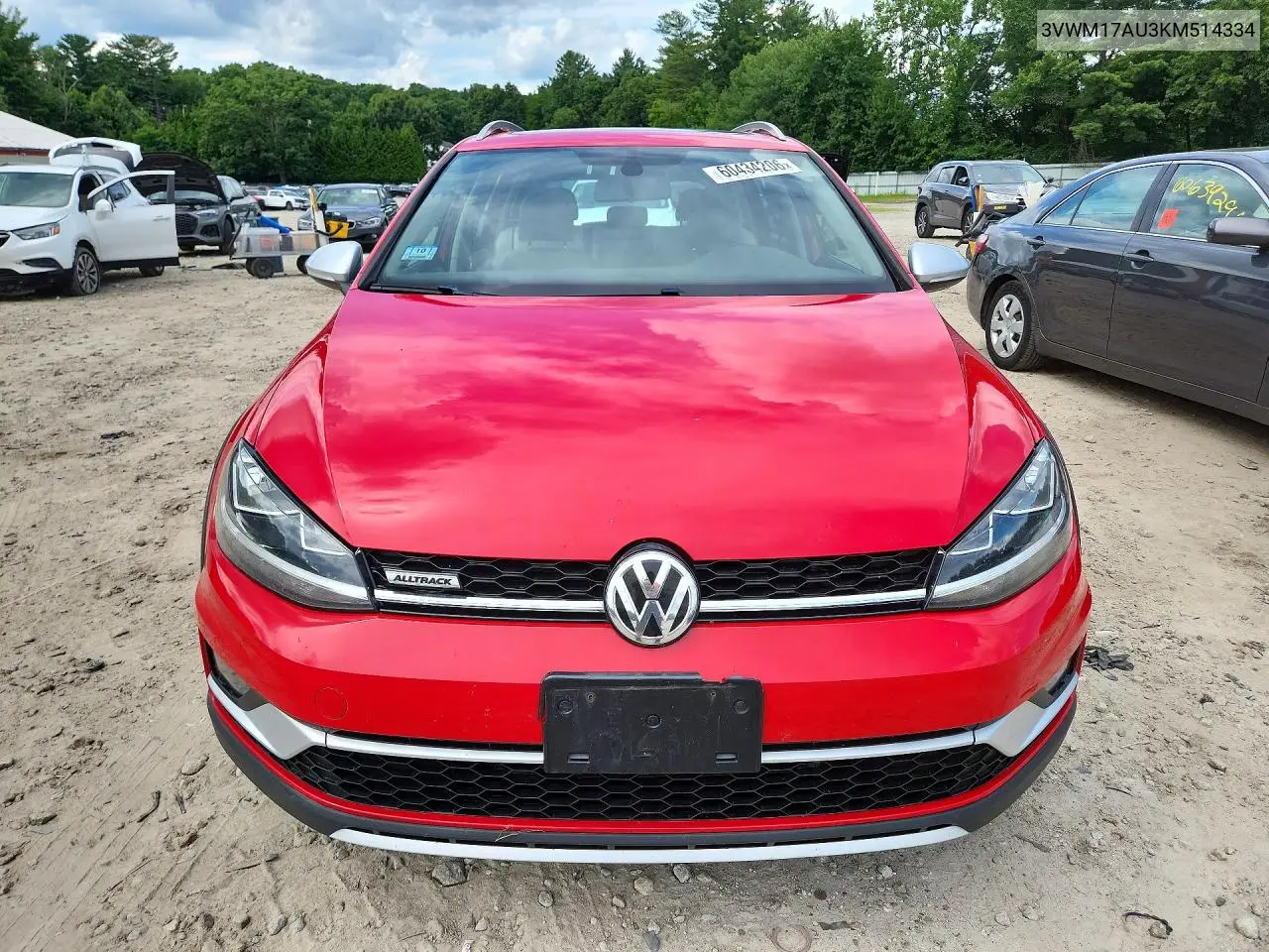2019 Volkswagen Golf Alltrack S VIN: 3VWM17AU3KM514334 Lot: 60434206