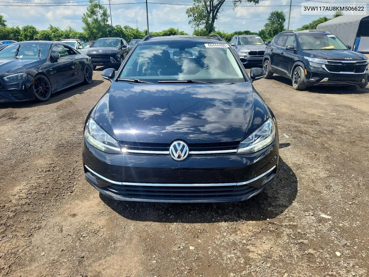 2019 Volkswagen Golf Sportwagen S VIN: 3VW117AU8KM506622 Lot: 60444486
