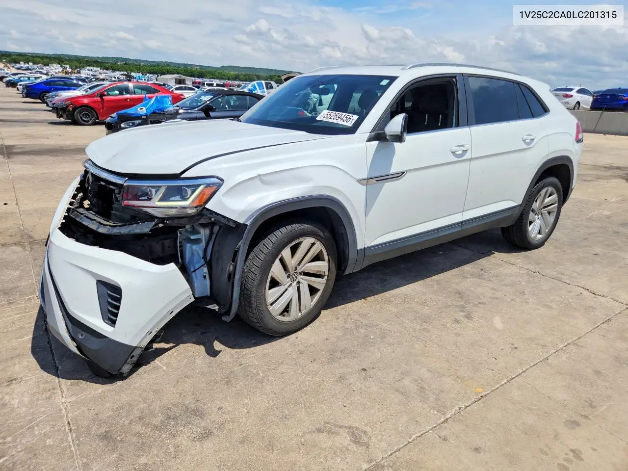 2020 Volkswagen Atlas Cross Sport Se VIN: 1V25C2CA0LC201315 Lot: 55269456