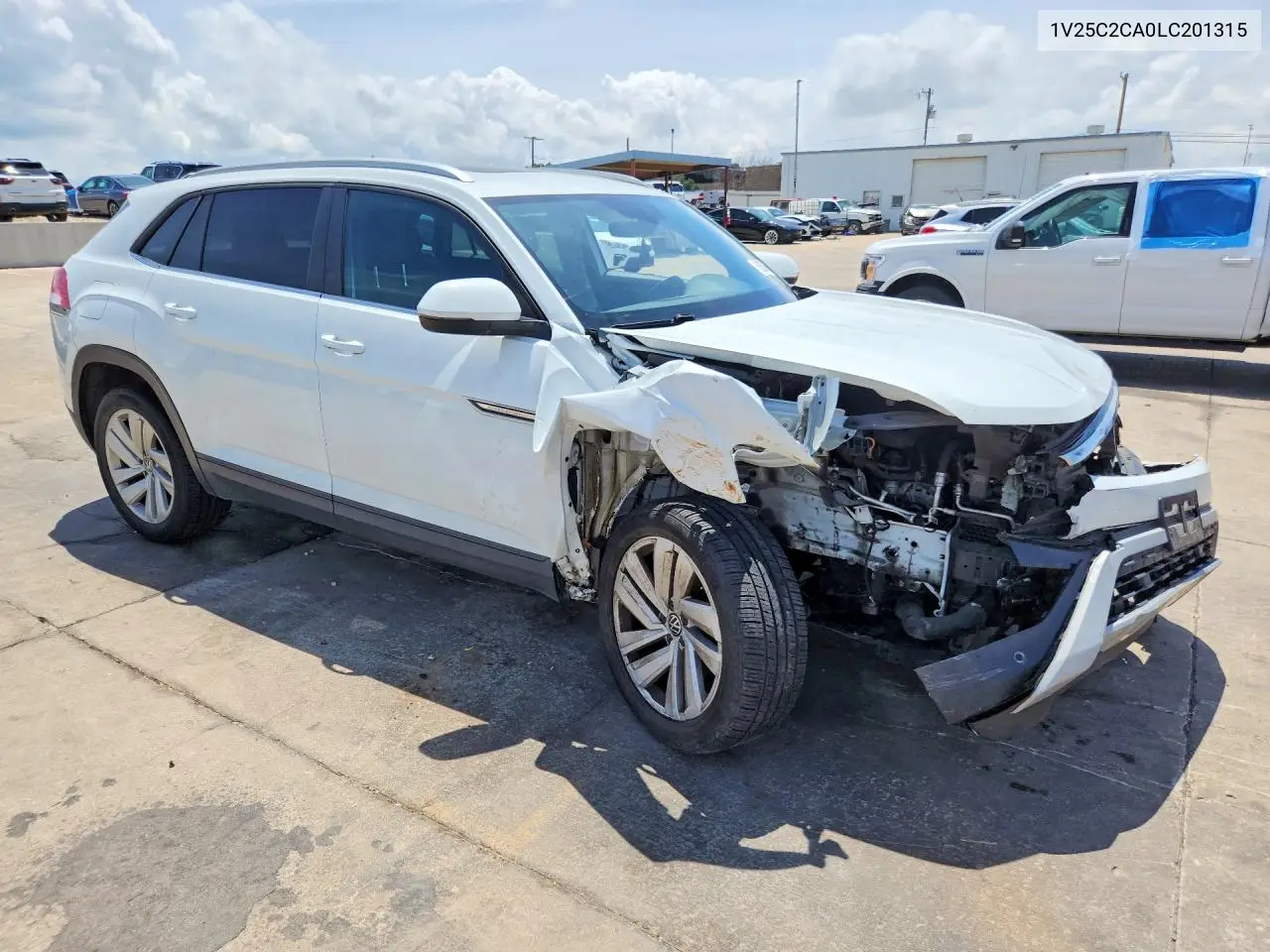 2020 Volkswagen Atlas Cross Sport Se VIN: 1V25C2CA0LC201315 Lot: 55269456