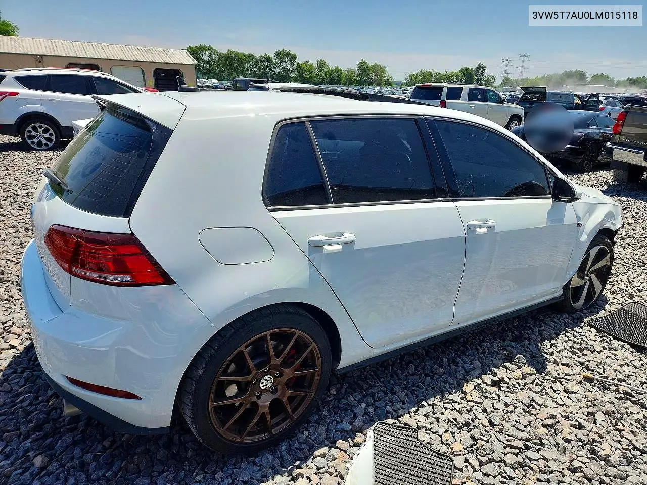2020 Volkswagen Gti S VIN: 3VW5T7AU0LM015118 Lot: 55574726