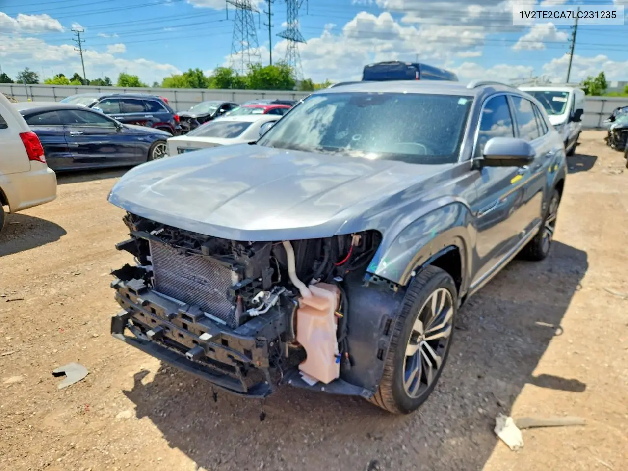 2020 Volkswagen Atlas Cross Sport Sel Premium R-Line VIN: 1V2TE2CA7LC231235 Lot: 57665986