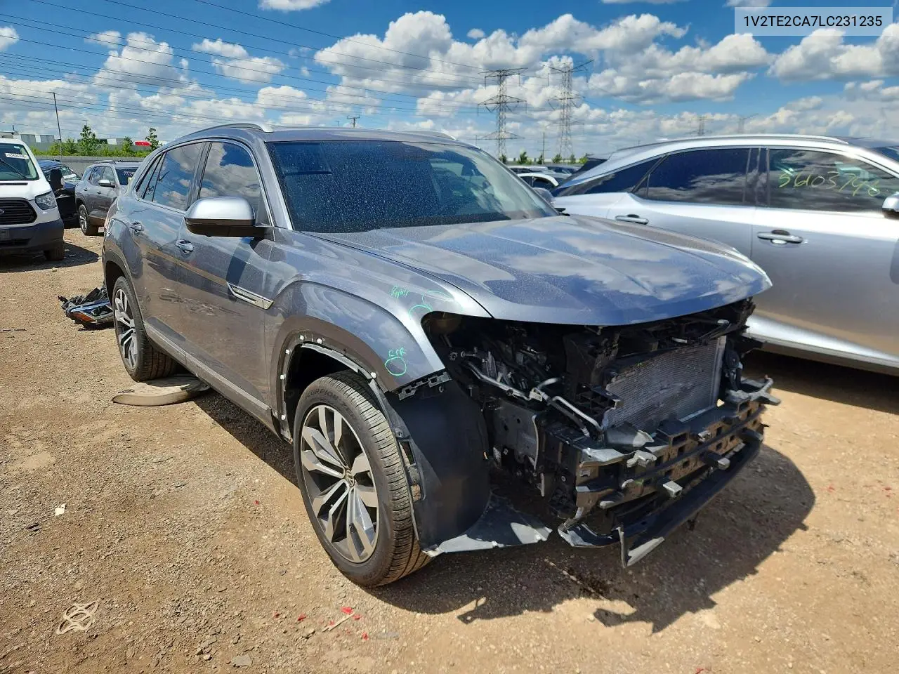 2020 Volkswagen Atlas Cross Sport Sel Premium R-Line VIN: 1V2TE2CA7LC231235 Lot: 57665986