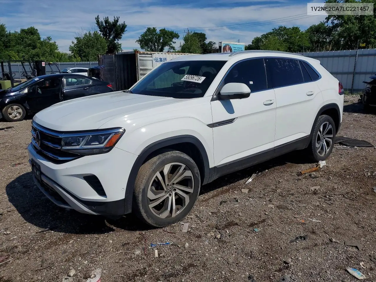 2020 Volkswagen Atlas Cross Sport Sel Premium VIN: 1V2NE2CA7LC221457 Lot: 58096726