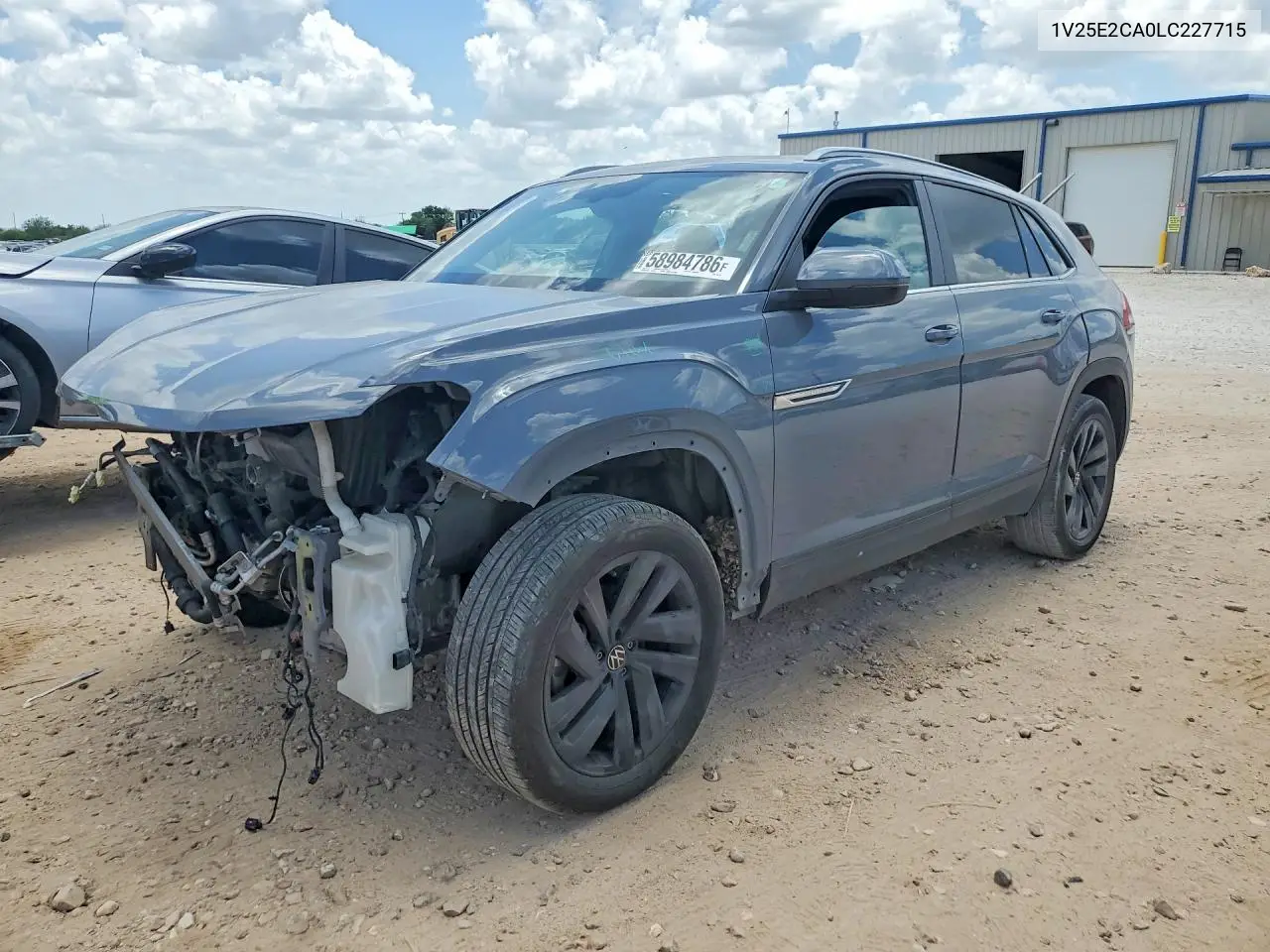 2020 Volkswagen Atlas Cross Sport Se VIN: 1V25E2CA0LC227715 Lot: 58984786