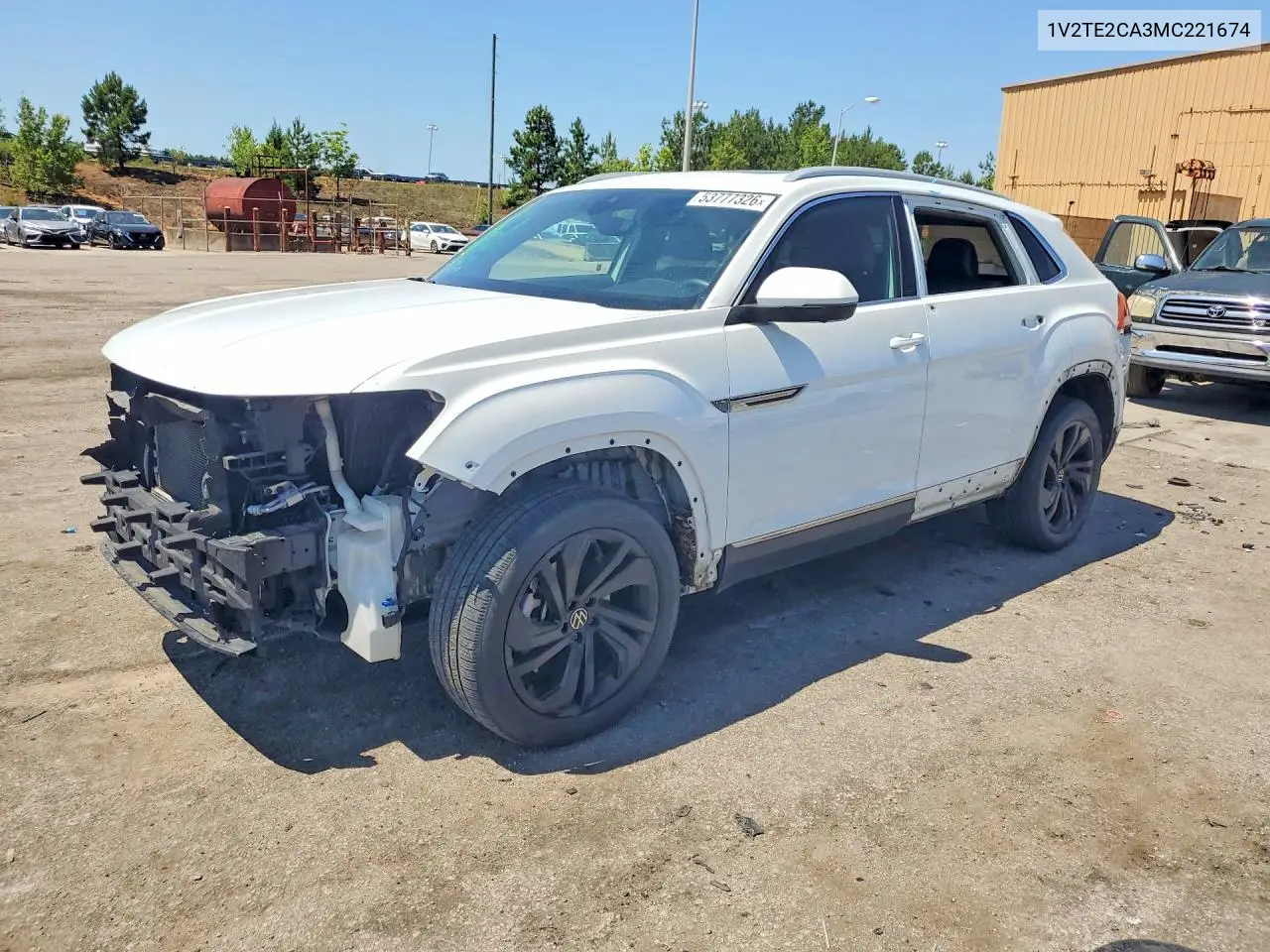 2021 Volkswagen Atlas Cross Sport Sel Premium VIN: 1V2TE2CA3MC221674 Lot: 53777326