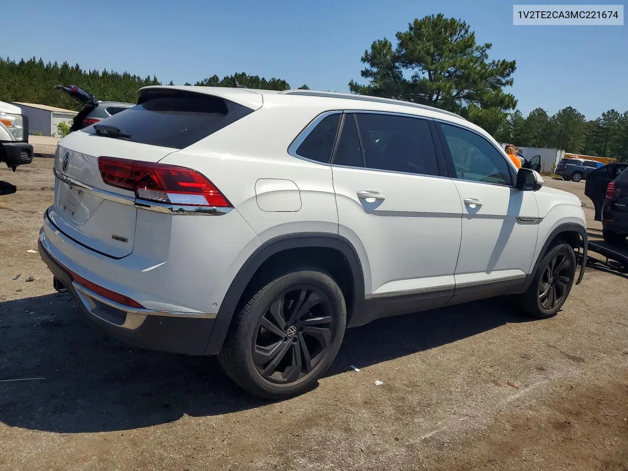 2021 Volkswagen Atlas Cross Sport Sel Premium VIN: 1V2TE2CA3MC221674 Lot: 53777326