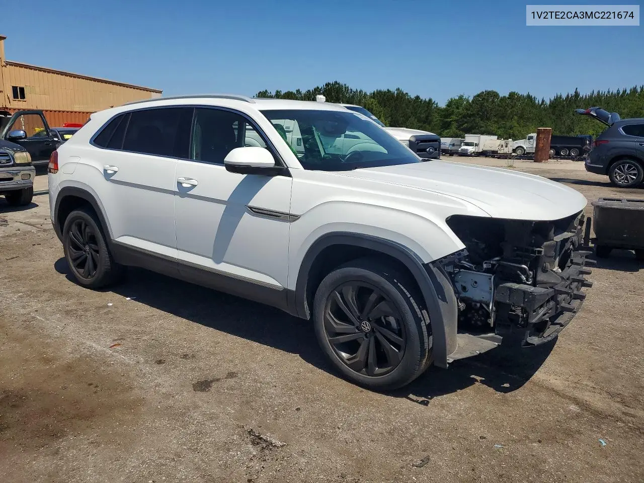 2021 Volkswagen Atlas Cross Sport Sel Premium VIN: 1V2TE2CA3MC221674 Lot: 53777326