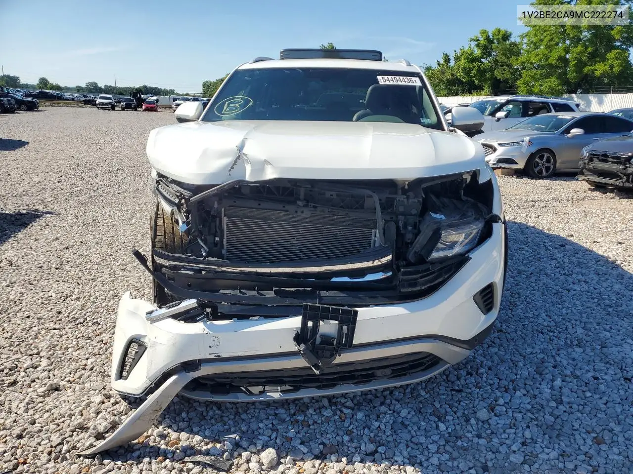 2021 Volkswagen Atlas Cross Sport Sel VIN: 1V2BE2CA9MC222274 Lot: 54494436