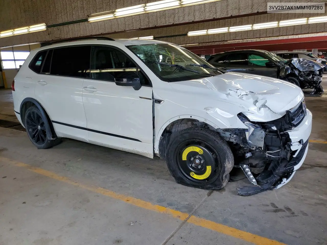 2021 Volkswagen Tiguan Se VIN: 3VV2B7AX1MM107280 Lot: 56276746