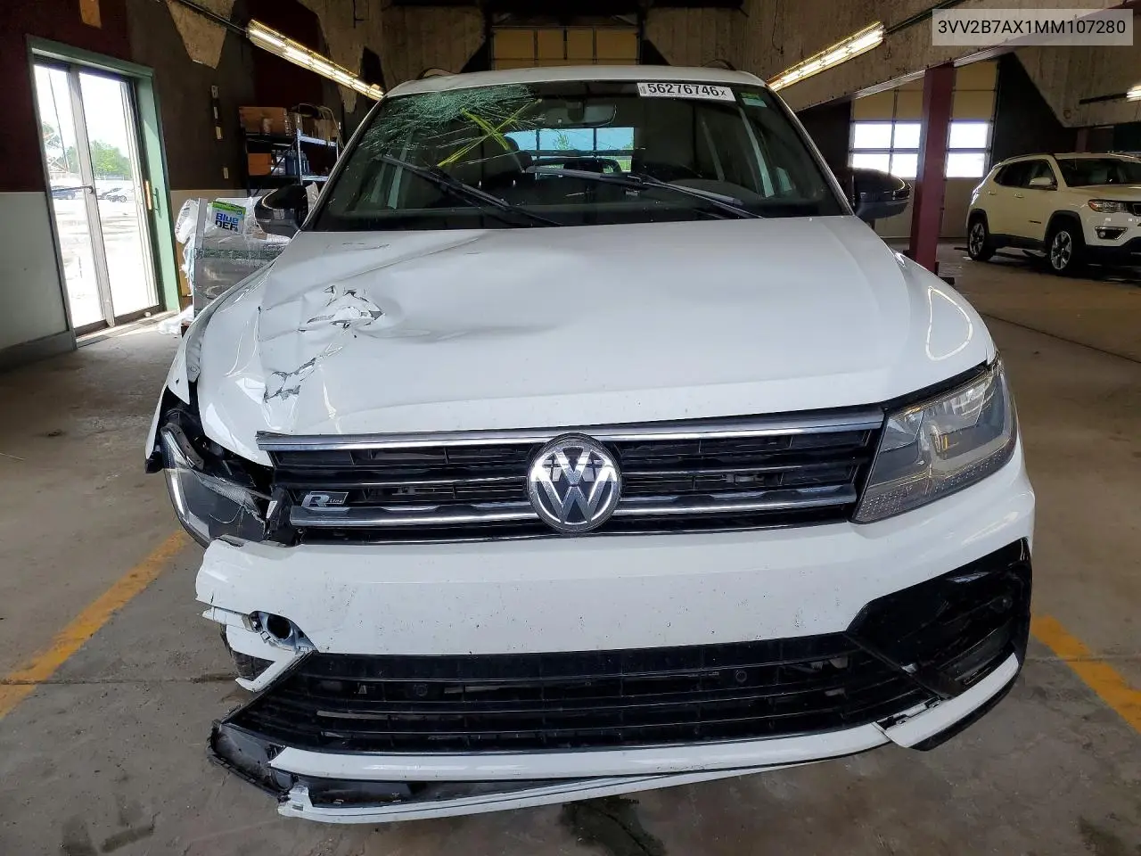 2021 Volkswagen Tiguan Se VIN: 3VV2B7AX1MM107280 Lot: 56276746