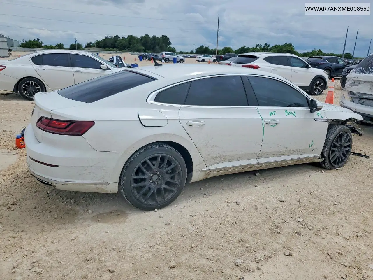 2021 Volkswagen Arteon Se VIN: WVWAR7ANXME008550 Lot: 56493936