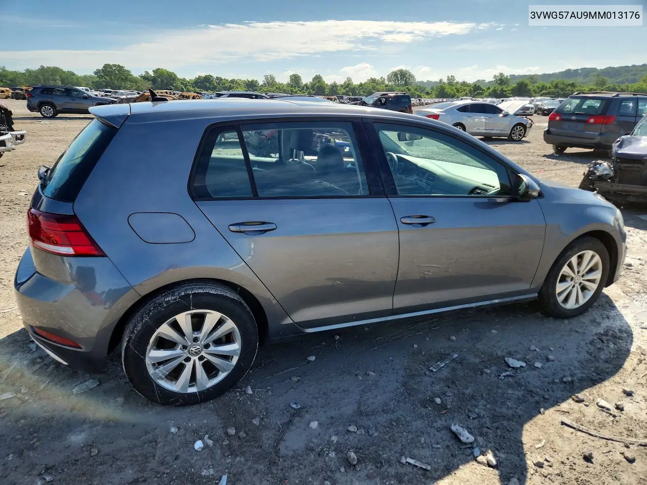 2021 Volkswagen Golf VIN: 3VWG57AU9MM013176 Lot: 56641026