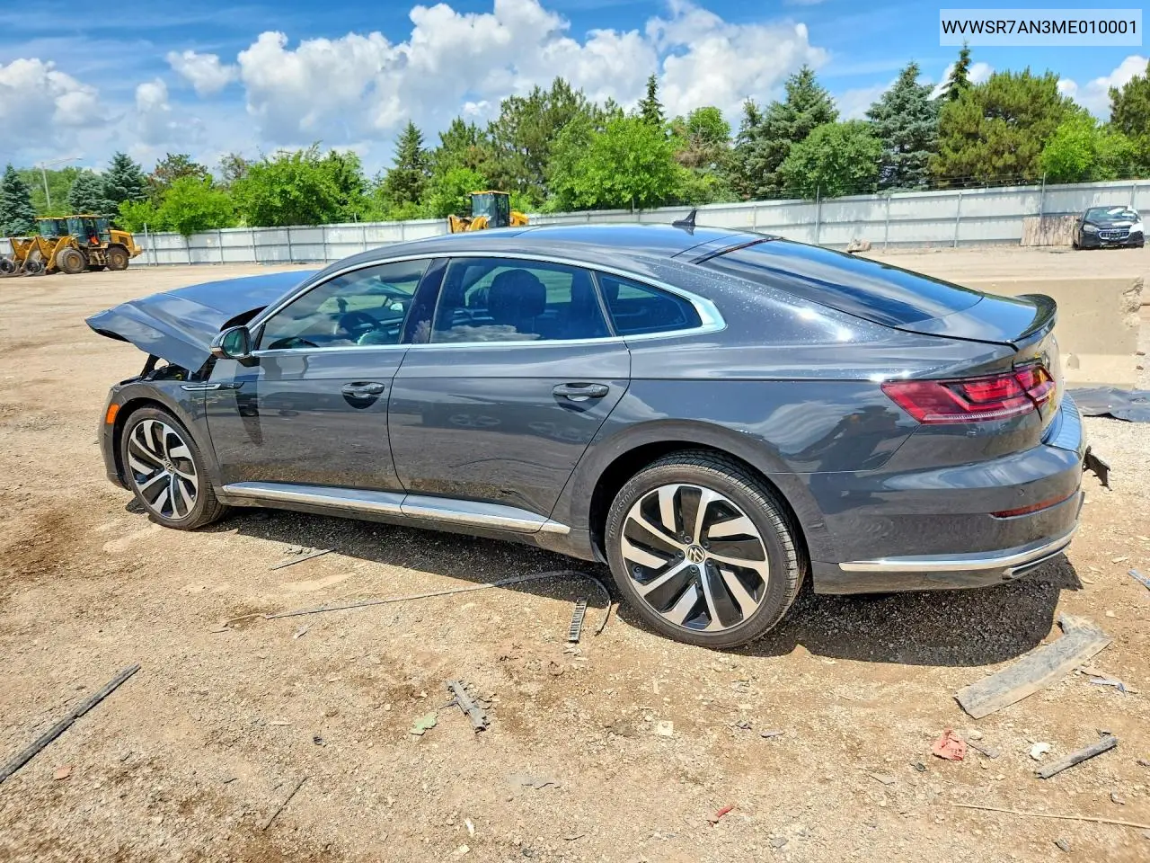 2021 Volkswagen Arteon Sel R-Line VIN: WVWSR7AN3ME010001 Lot: 56647076