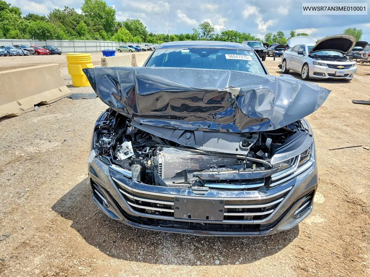 2021 Volkswagen Arteon Sel R-Line VIN: WVWSR7AN3ME010001 Lot: 56647076