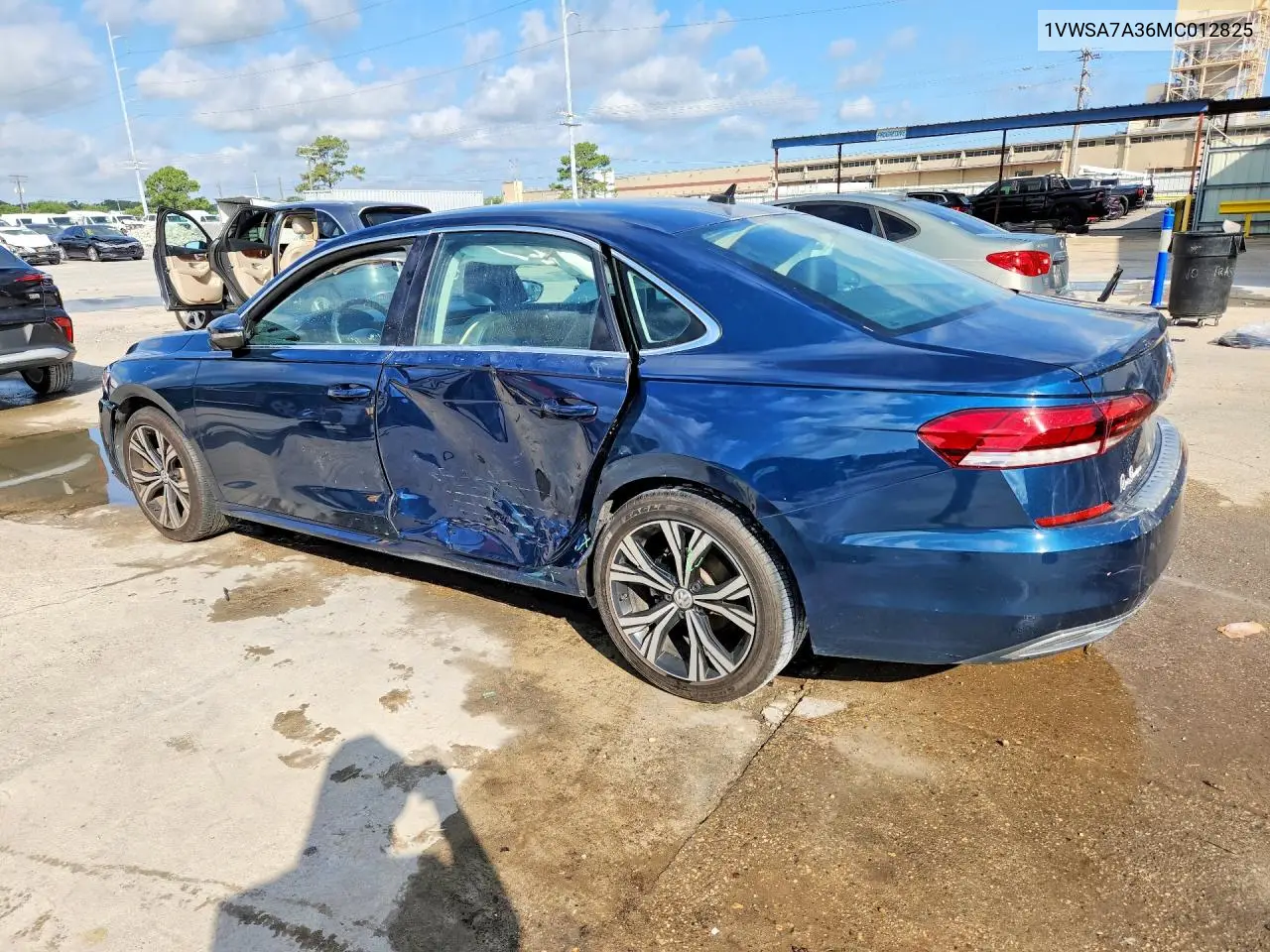 2021 Volkswagen Passat Se VIN: 1VWSA7A36MC012825 Lot: 56696116