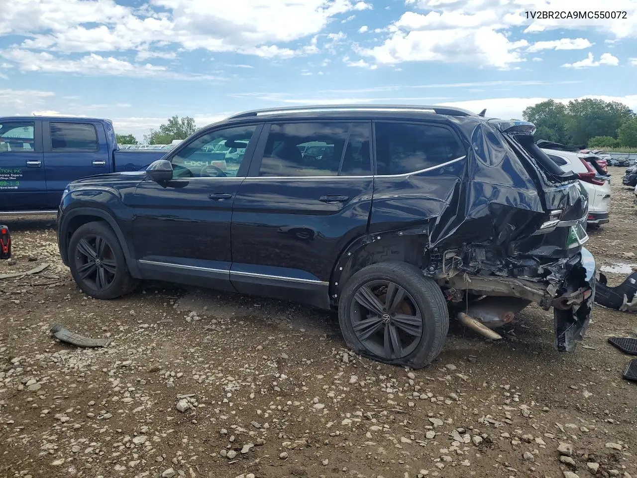2021 Volkswagen Atlas Sel VIN: 1V2BR2CA9MC550072 Lot: 57130186