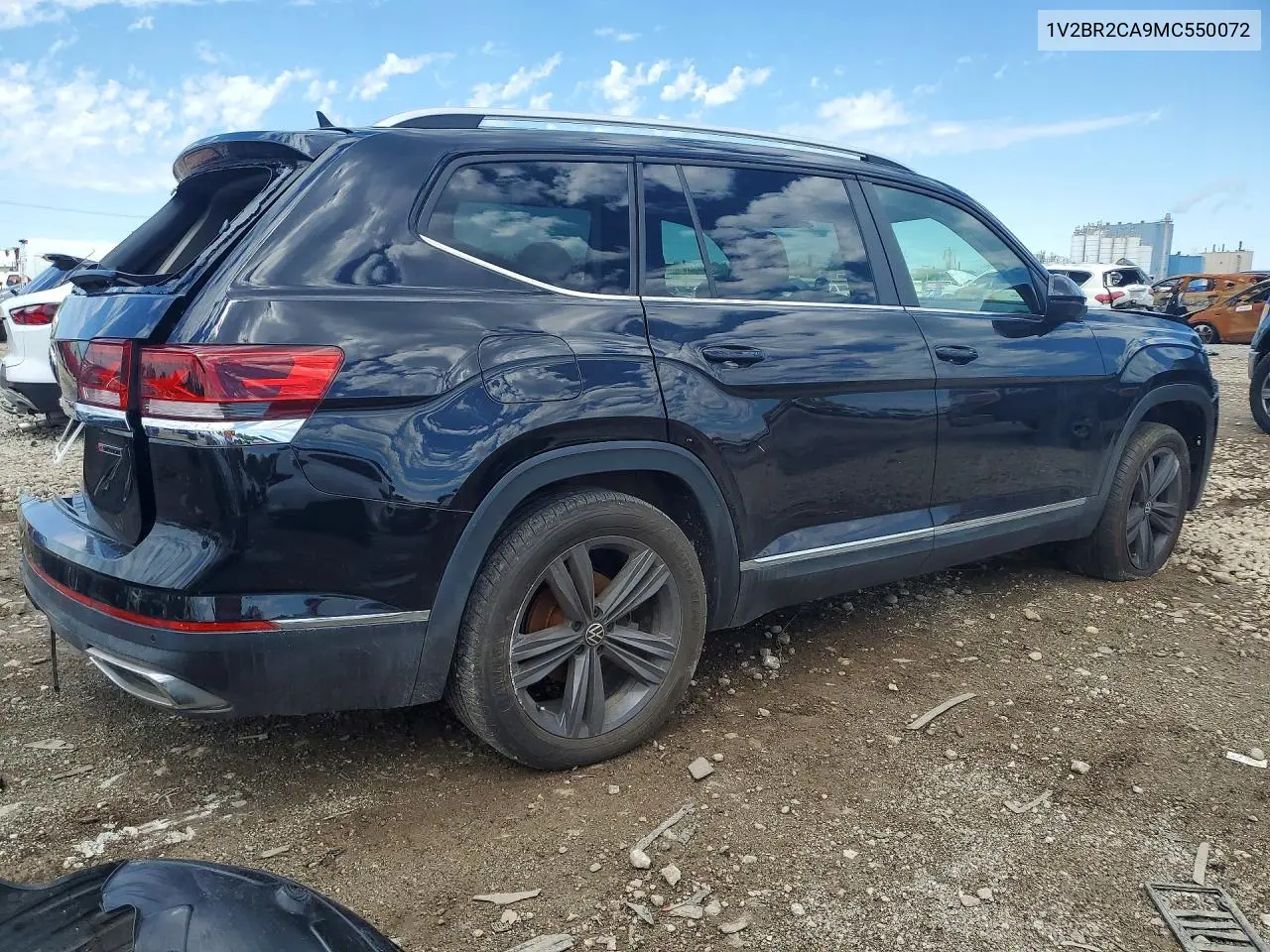 2021 Volkswagen Atlas Sel VIN: 1V2BR2CA9MC550072 Lot: 57130186