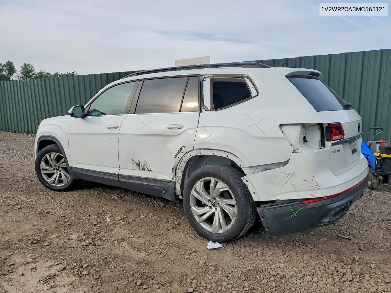 2021 Volkswagen Atlas Se VIN: 1V2WR2CA3MC565121 Lot: 57729096
