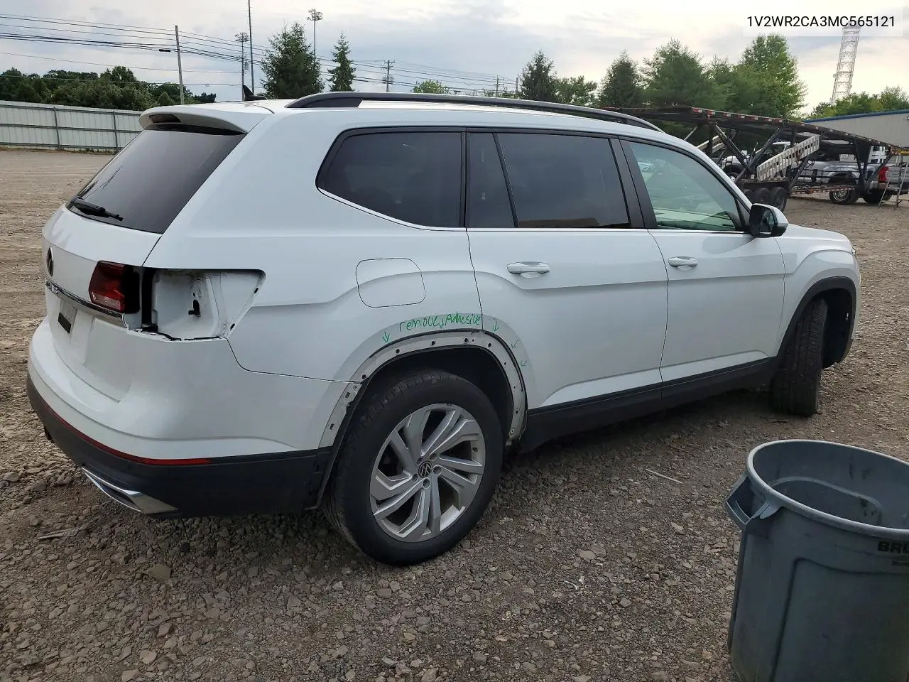 2021 Volkswagen Atlas Se VIN: 1V2WR2CA3MC565121 Lot: 57729096