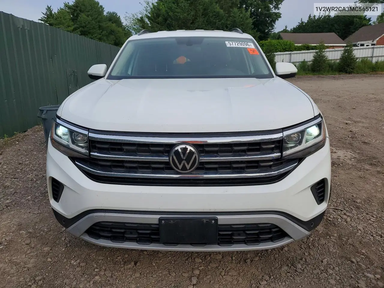 2021 Volkswagen Atlas Se VIN: 1V2WR2CA3MC565121 Lot: 57729096