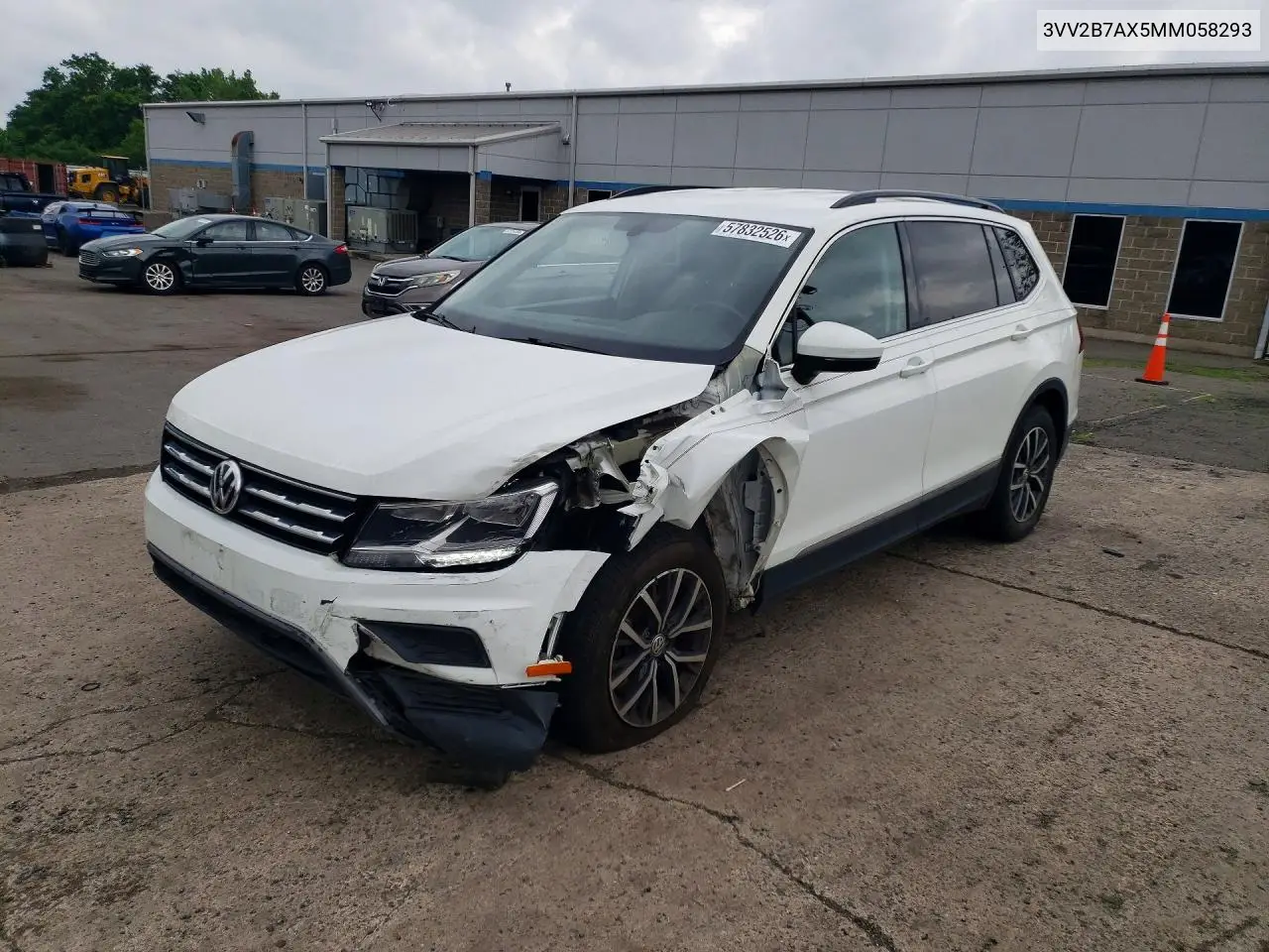 2021 Volkswagen Tiguan Se VIN: 3VV2B7AX5MM058293 Lot: 57832526