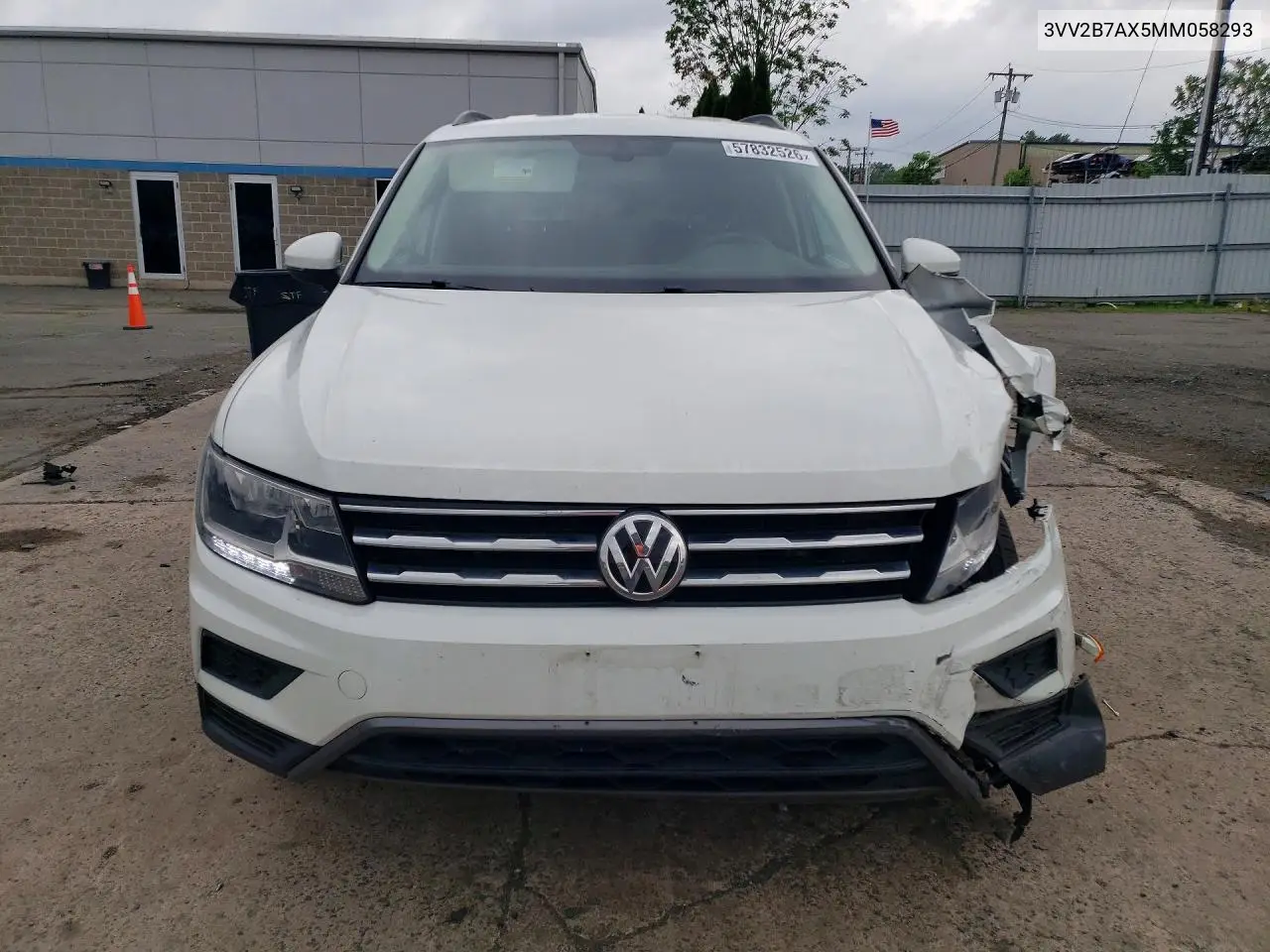 2021 Volkswagen Tiguan Se VIN: 3VV2B7AX5MM058293 Lot: 57832526
