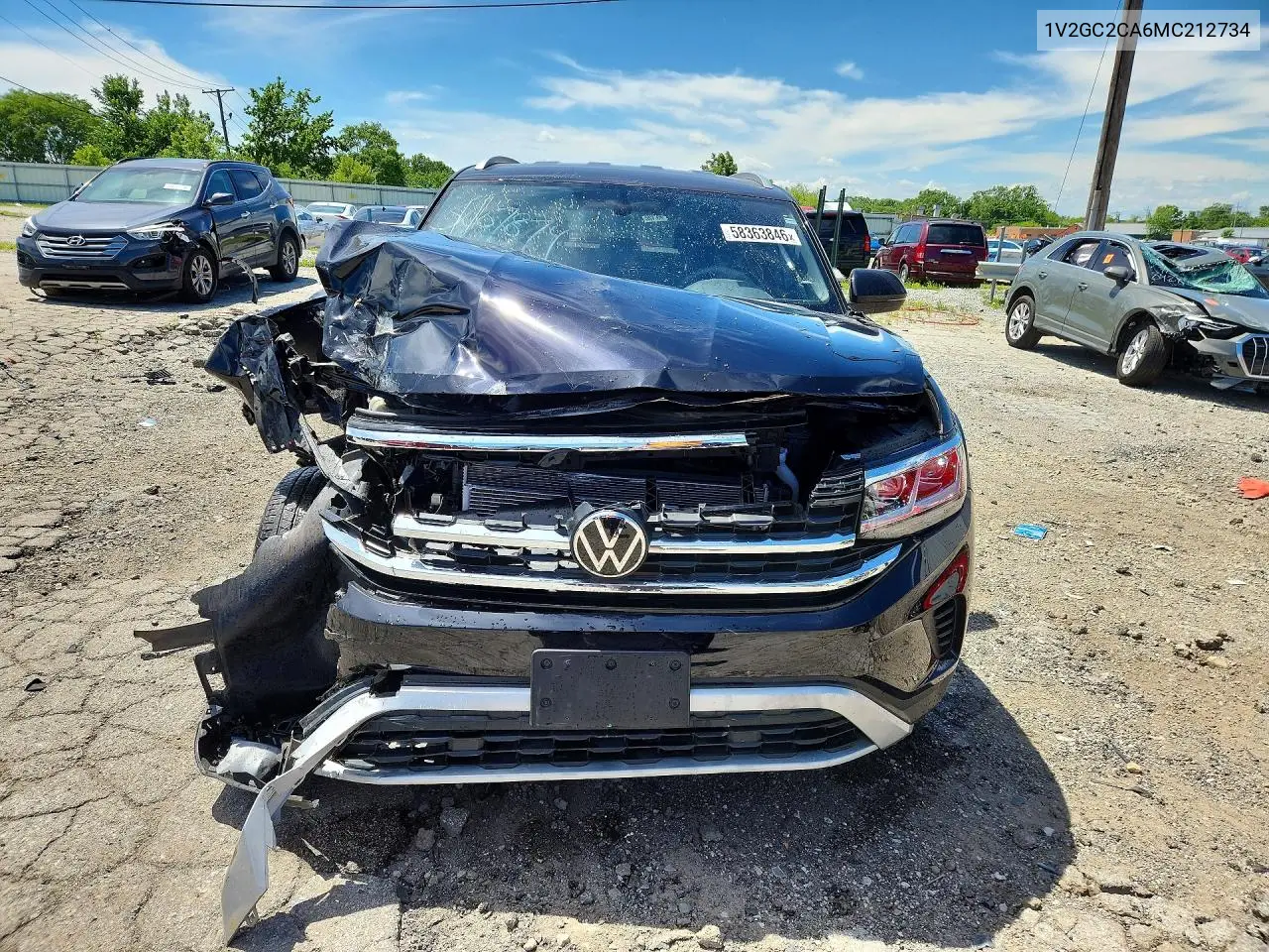 2021 Volkswagen Atlas Cross Sport S VIN: 1V2GC2CA6MC212734 Lot: 58363846