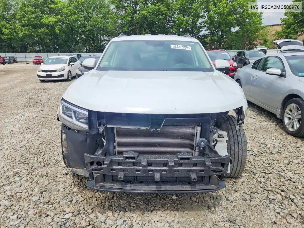 2021 Volkswagen Atlas Se VIN: 1V2HR2CA2MC580976 Lot: 58685906