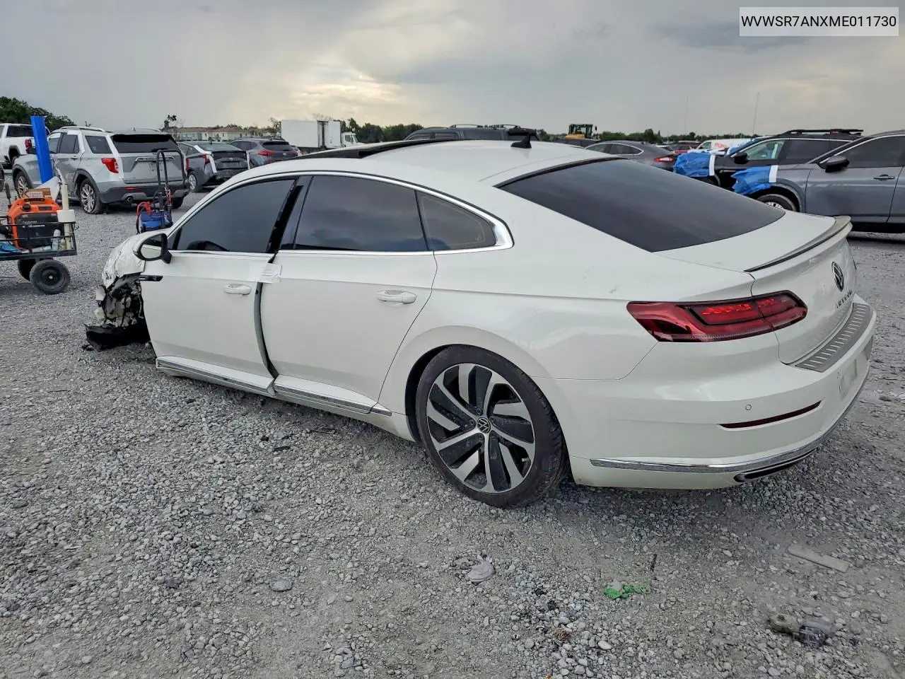 2021 Volkswagen Arteon Sel R-Line VIN: WVWSR7ANXME011730 Lot: 58721186