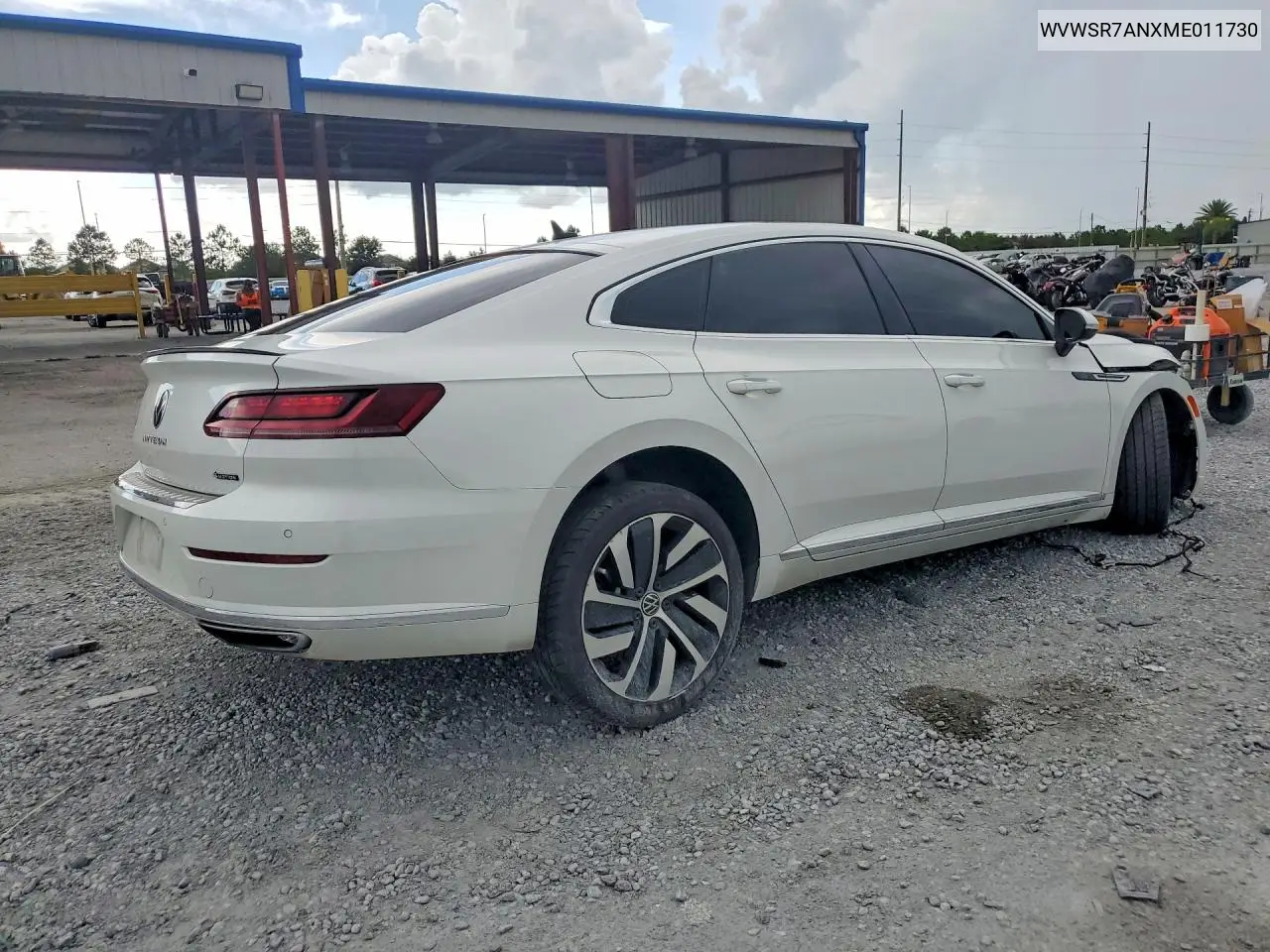 2021 Volkswagen Arteon Sel R-Line VIN: WVWSR7ANXME011730 Lot: 58721186