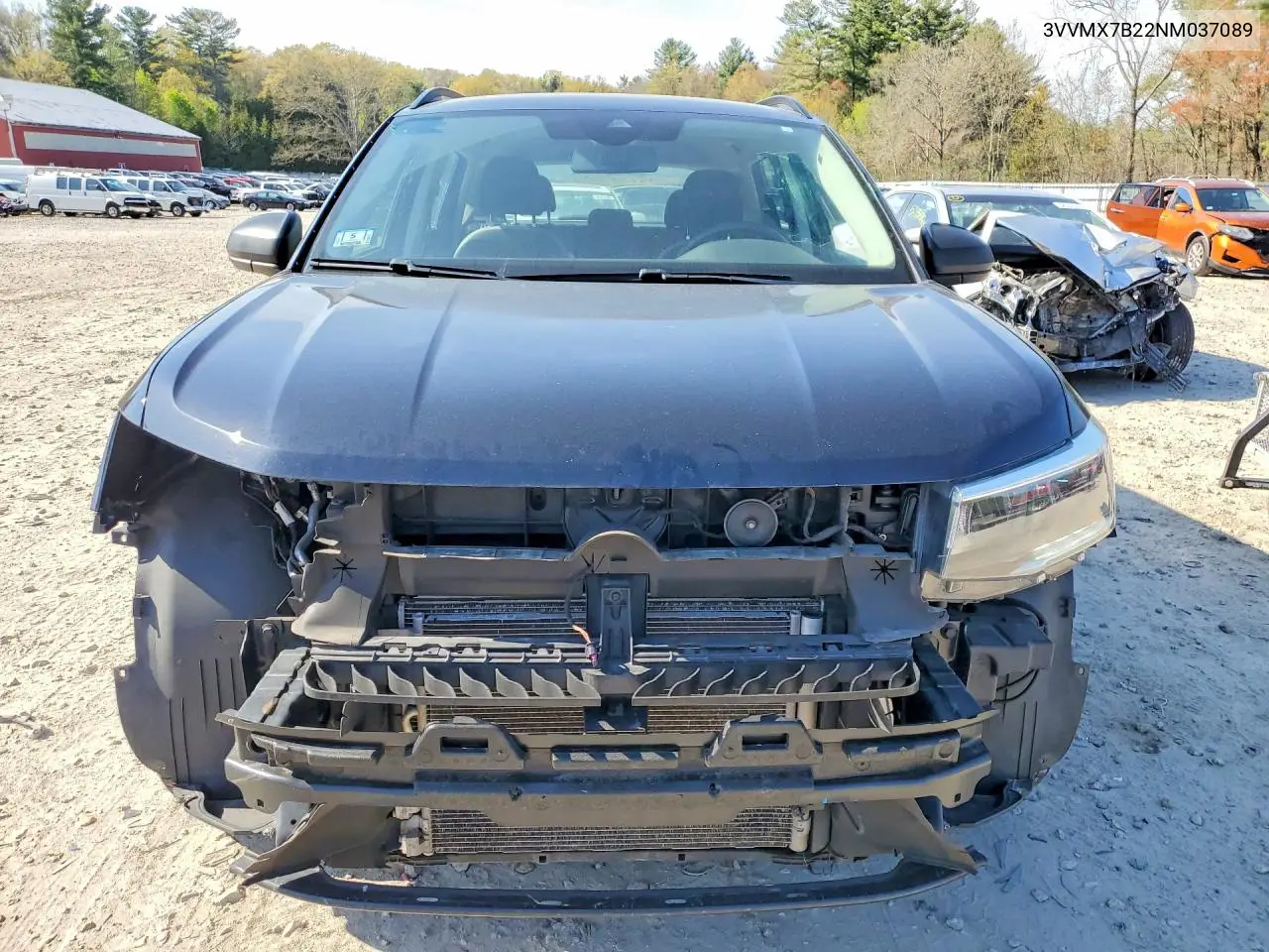 2022 Volkswagen Taos S VIN: 3VVMX7B22NM037089 Lot: 50044396