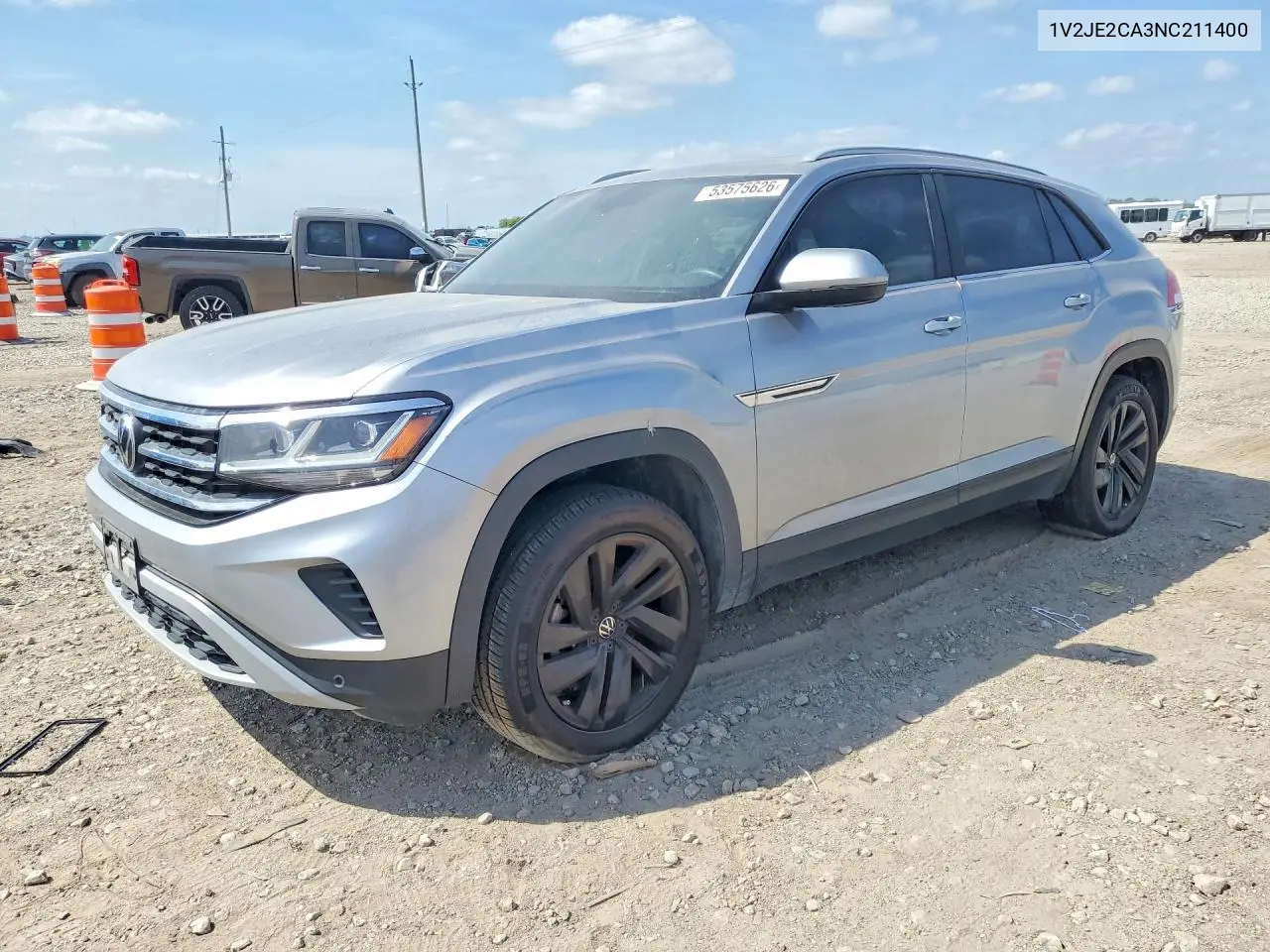 2022 Volkswagen Atlas Cross Sport Se VIN: 1V2JE2CA3NC211400 Lot: 53575626
