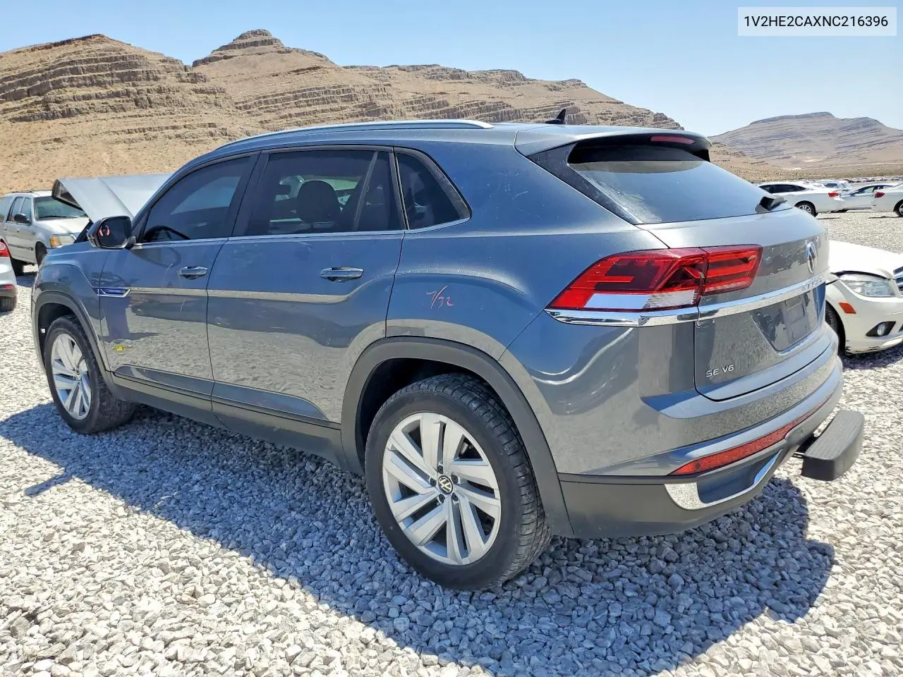 2022 Volkswagen Atlas Cross Sport Se VIN: 1V2HE2CAXNC216396 Lot: 53891826