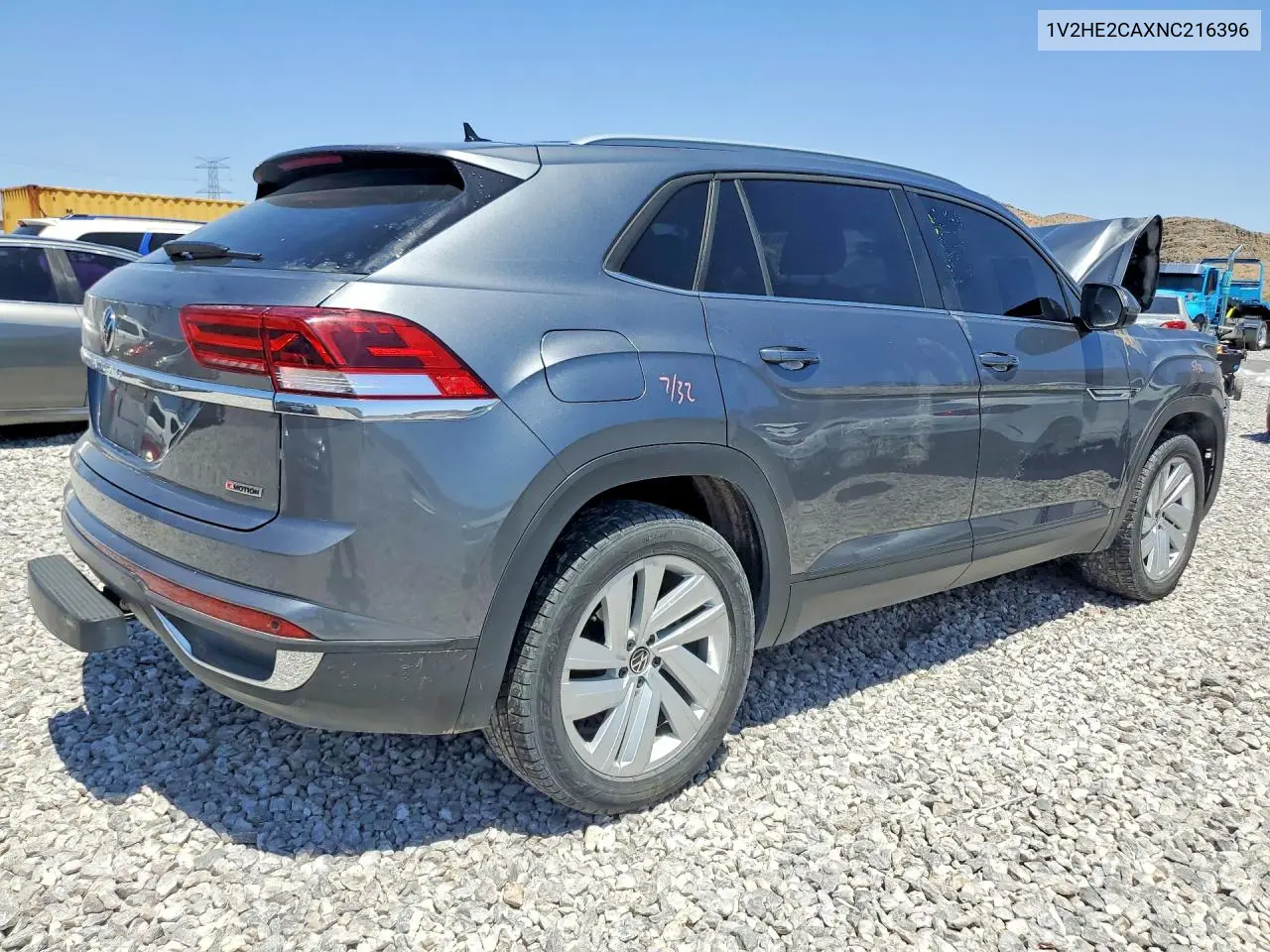 2022 Volkswagen Atlas Cross Sport Se VIN: 1V2HE2CAXNC216396 Lot: 53891826