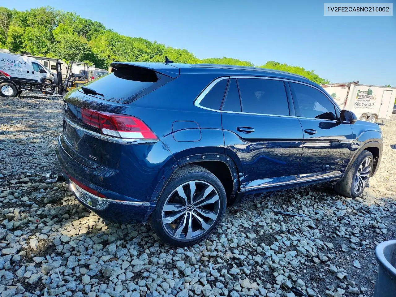 2022 Volkswagen Atlas Cross Sport Sel Premium R-Line VIN: 1V2FE2CA8NC216002 Lot: 54278266