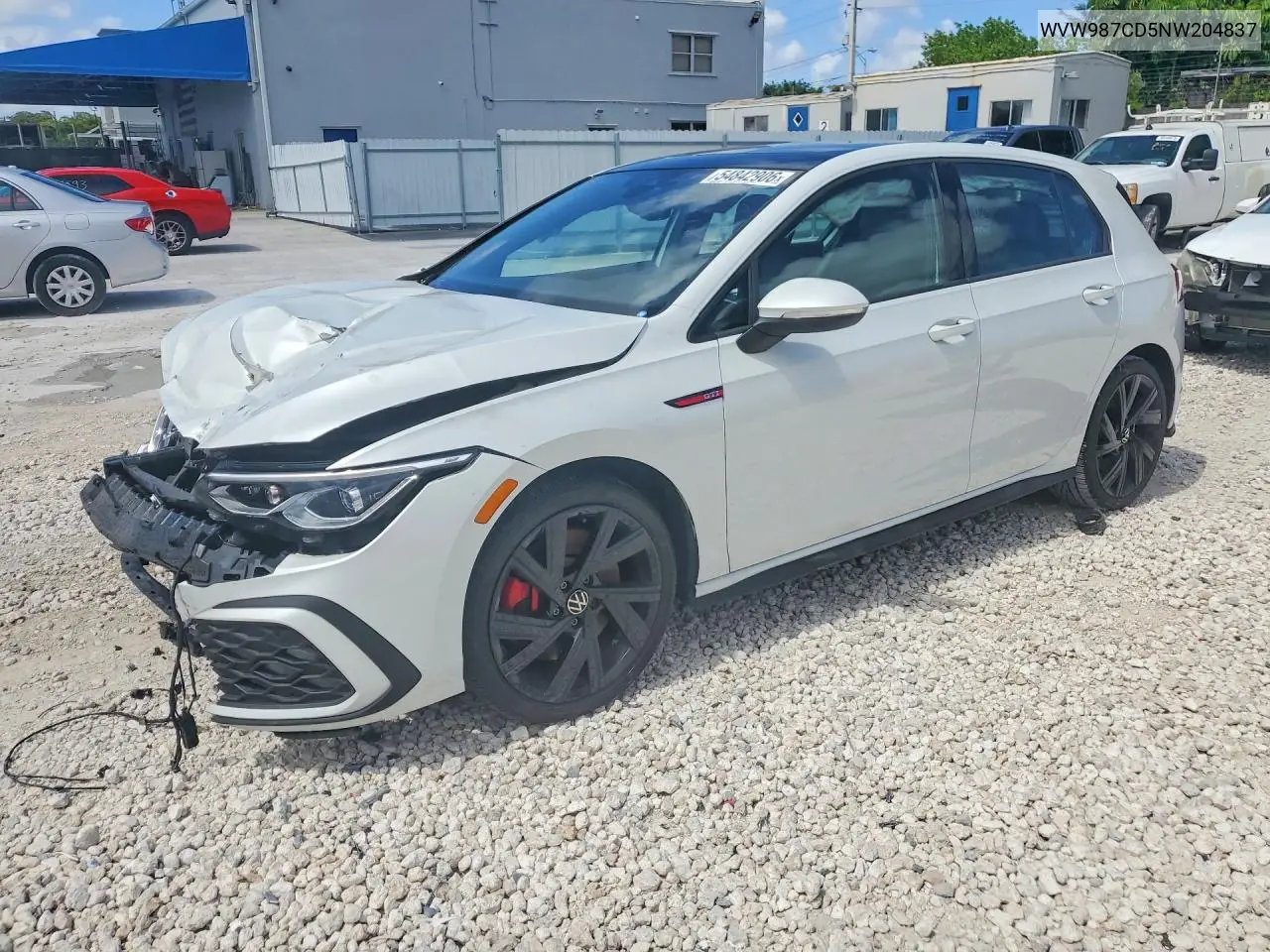 2022 Volkswagen Gti Se VIN: WVW987CD5NW204837 Lot: 54842906