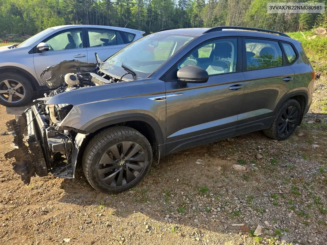 2022 Volkswagen Taos S VIN: 3VVAX7B22NM080981 Lot: 55777256
