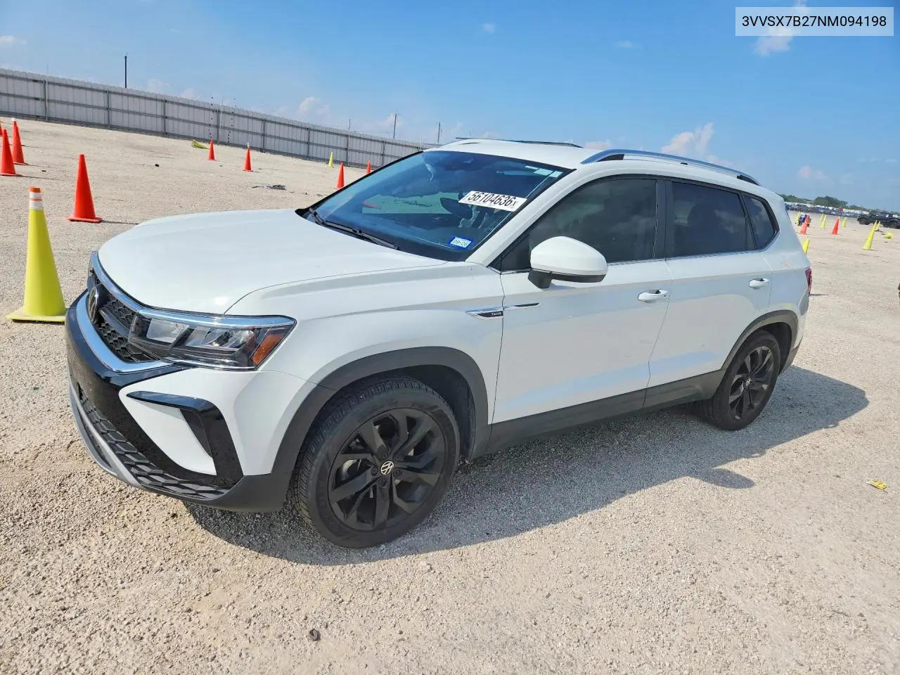 2022 Volkswagen Taos Se VIN: 3VVSX7B27NM094198 Lot: 56104636