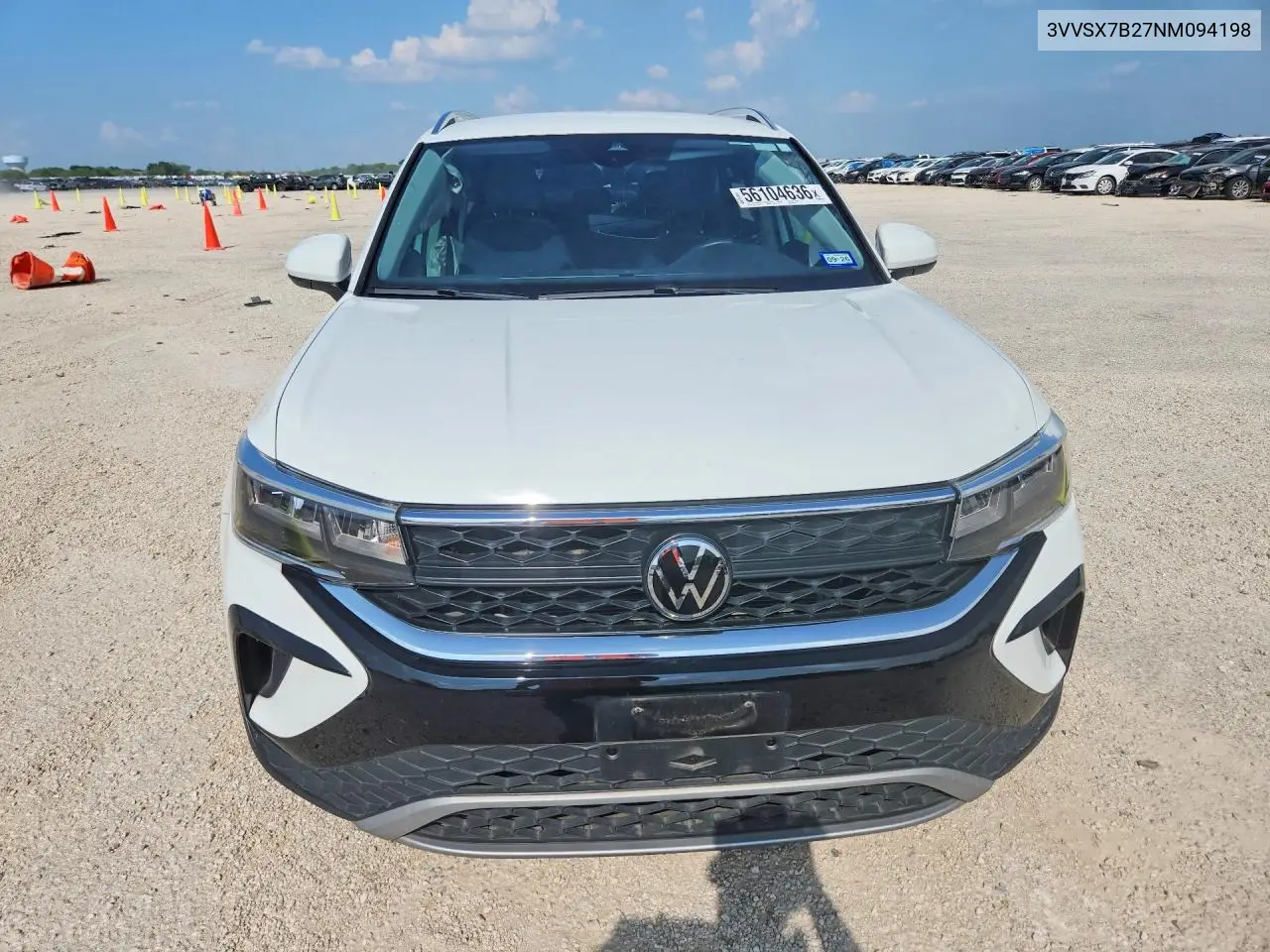2022 Volkswagen Taos Se VIN: 3VVSX7B27NM094198 Lot: 56104636