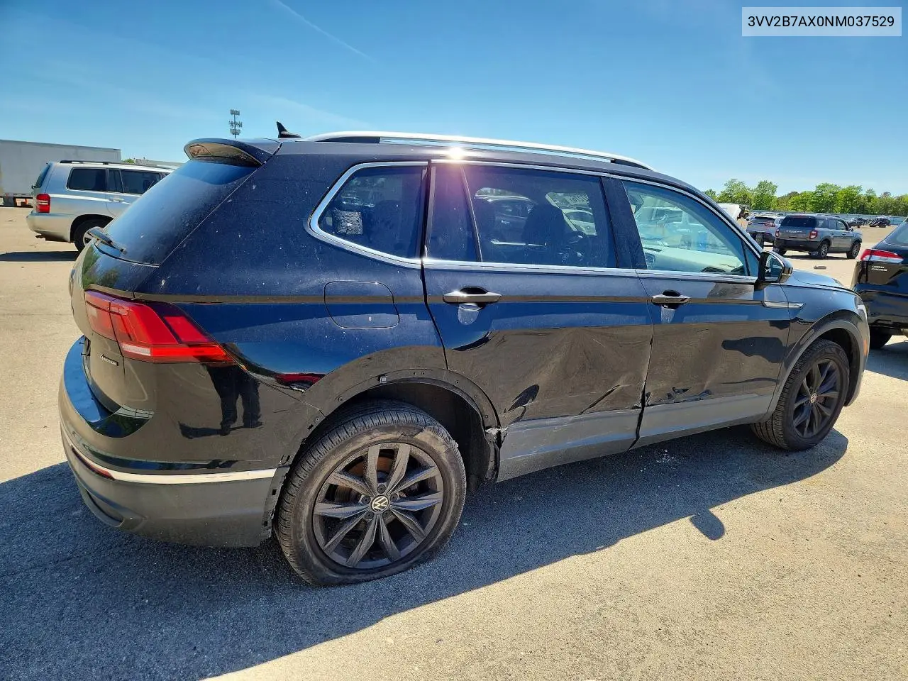 2022 Volkswagen Tiguan Se VIN: 3VV2B7AX0NM037529 Lot: 56627276