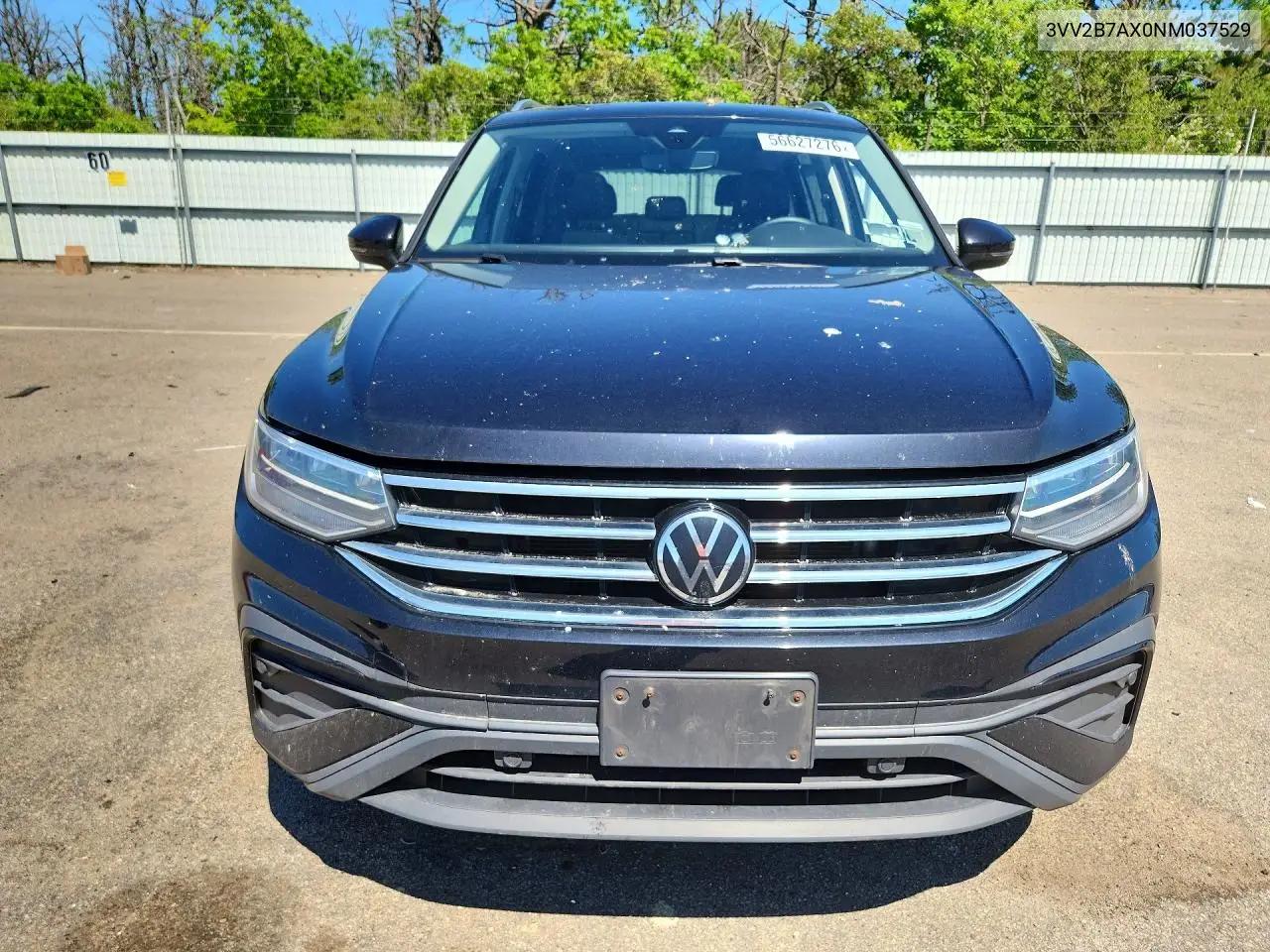 2022 Volkswagen Tiguan Se VIN: 3VV2B7AX0NM037529 Lot: 56627276