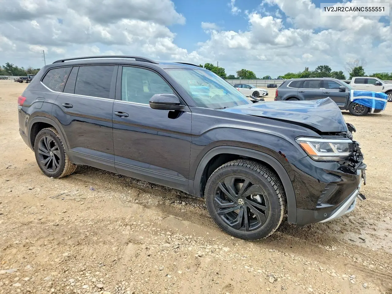2022 Volkswagen Atlas Se VIN: 1V2JR2CA6NC555551 Lot: 56870356