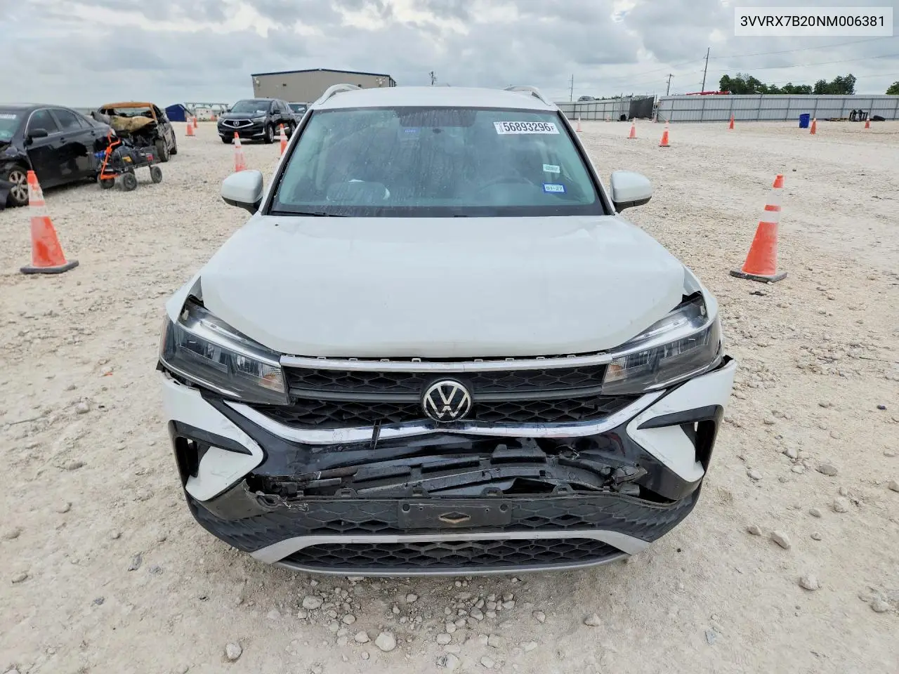 2022 Volkswagen Taos Se VIN: 3VVRX7B20NM006381 Lot: 56893296