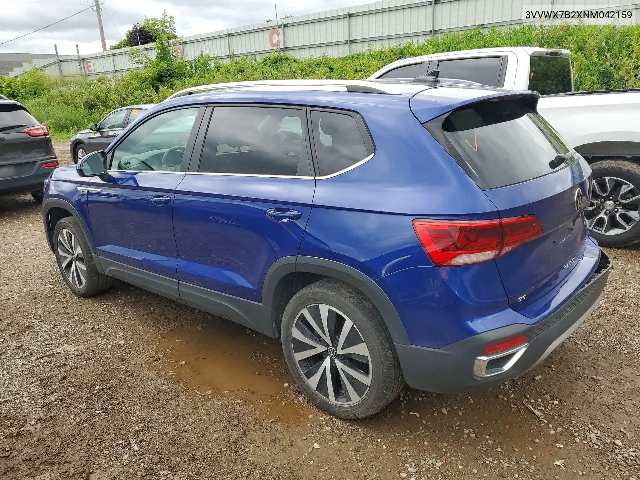 2022 Volkswagen Taos Se VIN: 3VVWX7B2XNM042159 Lot: 57214176