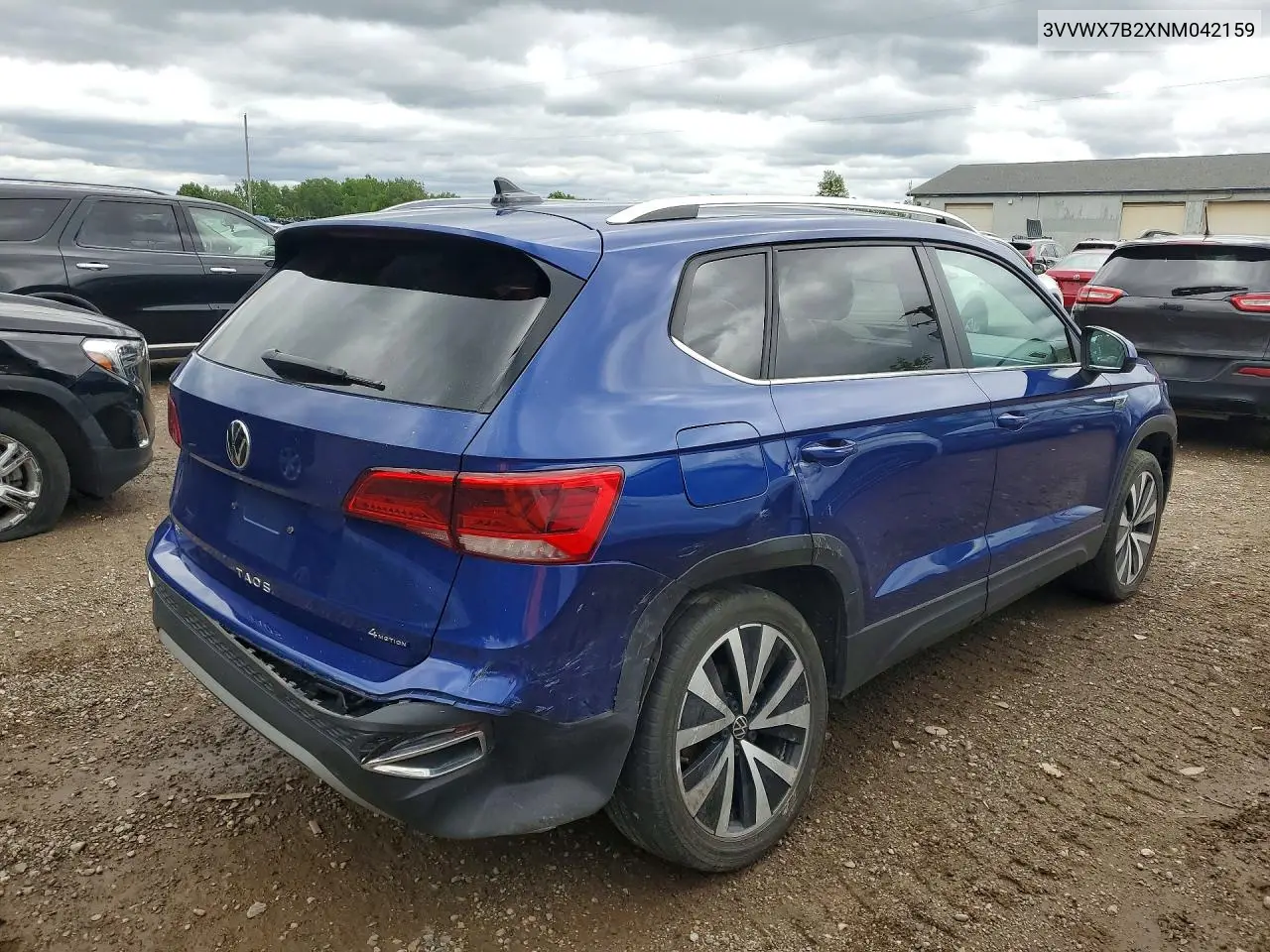 2022 Volkswagen Taos Se VIN: 3VVWX7B2XNM042159 Lot: 57214176