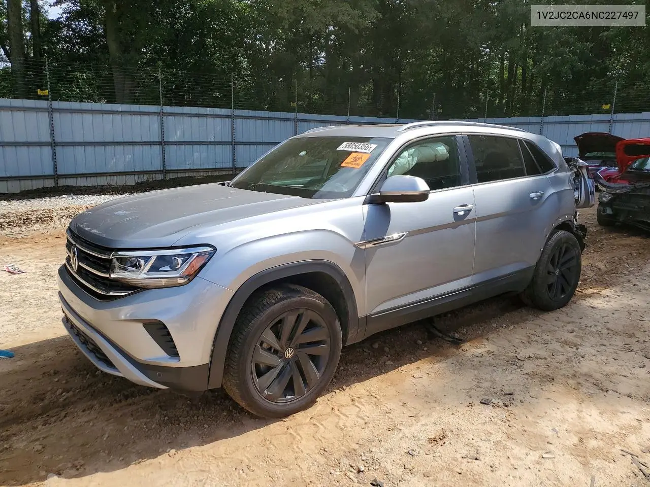 2022 Volkswagen Atlas Cross Sport Se VIN: 1V2JC2CA6NC227497 Lot: 58050356