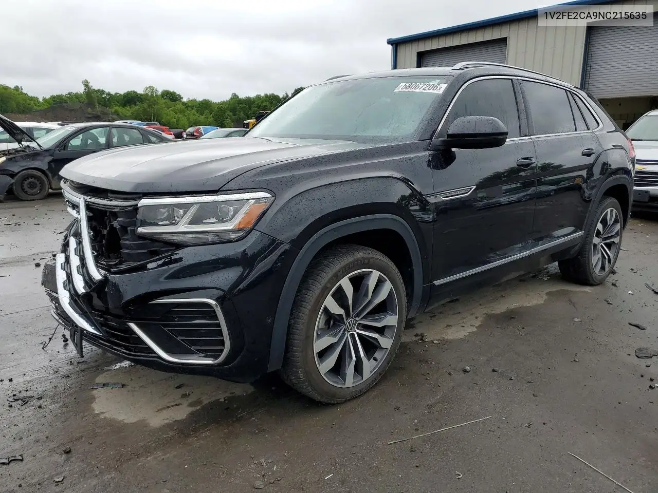 2022 Volkswagen Atlas Cross Sport Sel Premium R-Line VIN: 1V2FE2CA9NC215635 Lot: 58067206