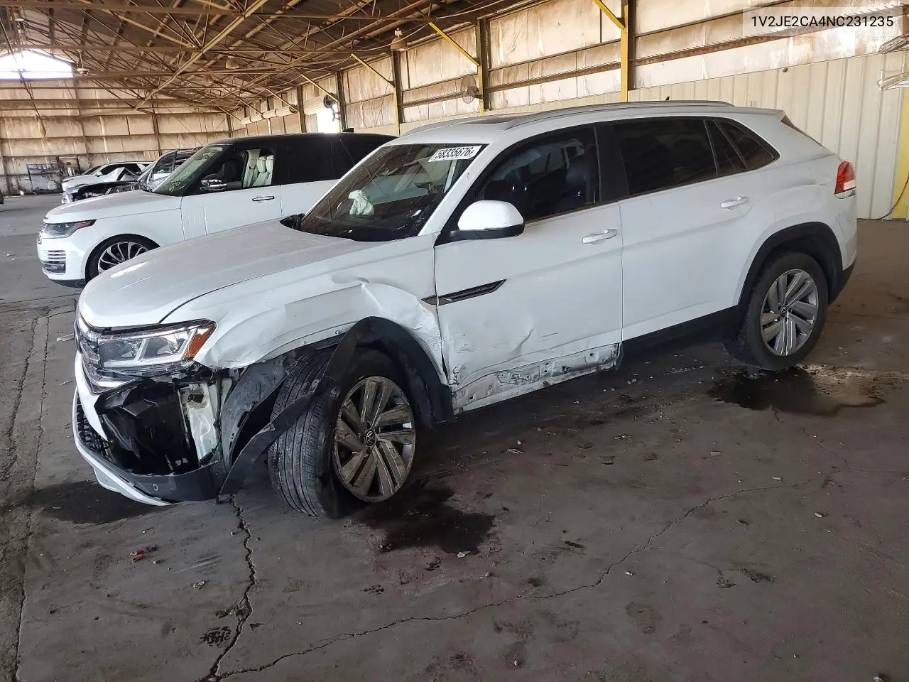 2022 Volkswagen Atlas Cross Sport Se VIN: 1V2JE2CA4NC231235 Lot: 58335676